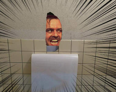 《超天才海報補洞》這才是最聰明的廁所修繕方法