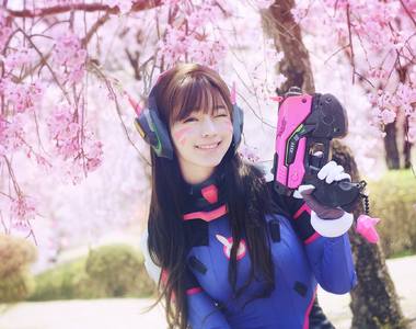 韓國超人氣模特兒《Yurisa》Cosplay D.Va 起來也是美到給人不真實的夢幻感啊