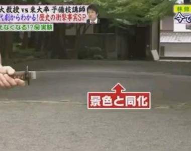 《武士刀的秘密》原來還可以與景色同化搞得跟光學迷彩一樣啊