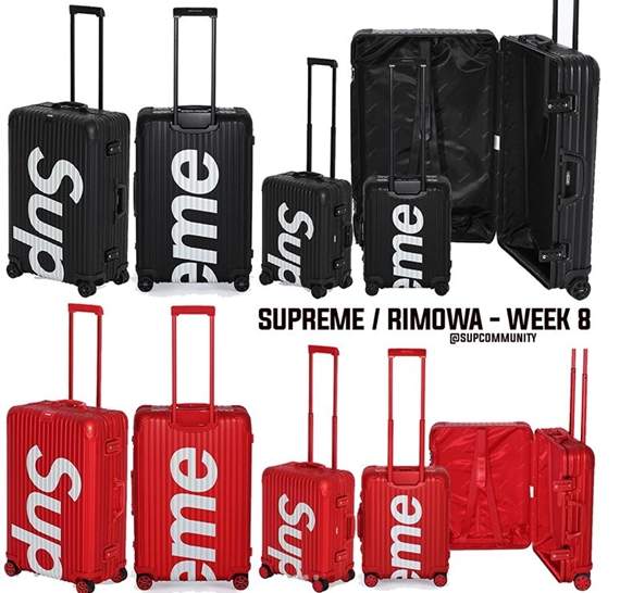 rimowa suitcase supreme