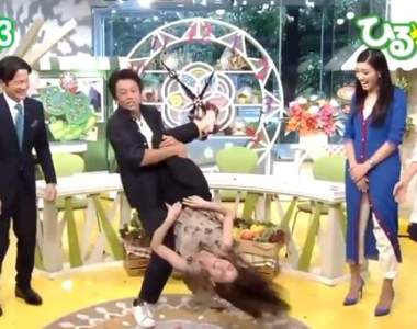 【炎上】美女主播《田中美奈實》被當掃把 網友痛斥諧星行為根本是暴力