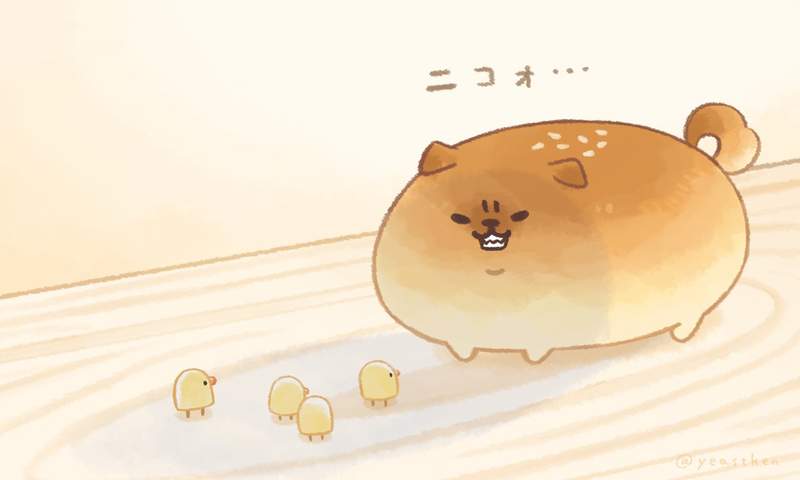 绘师:我也不知道这是什么《面包胖犬いーすとけん。》超可爱治愈系扭蛋软绵绵圆滚滚登场! - 图片8 绘师:我也不知道这是什么《面包胖犬いーすとけん。》超可爱治愈系扭蛋软绵绵圆滚滚登场!