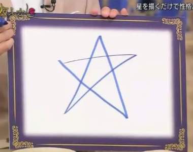 心理測驗《畫星星看個性》五芒星的下筆位置也能看出你的性格