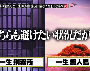 《終極二選一》一生住在監獄或無人島？自由還是保命重要呢……