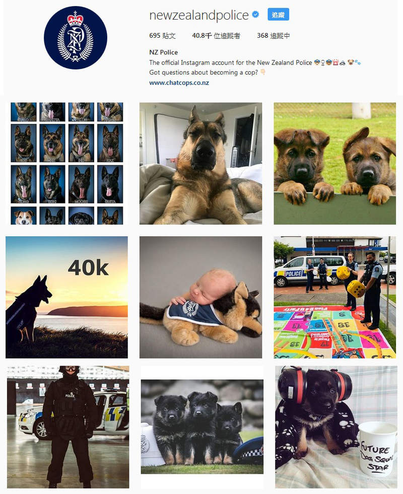 《纽西兰警方IG》小狗照比警察还多 这国家是多和平 - 图片4 《纽西兰警方IG》小狗照比警察还多 这国家是多和平