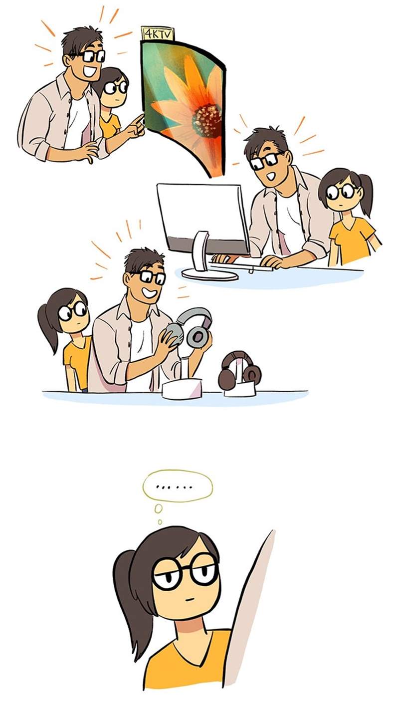 情侣日常《IT男与艺术女》香港艺术家画出可爱日常让插画爆红♥ - 图片10 情侣日常《IT男与艺术女》香港艺术家画出可爱日常让插画爆红♥