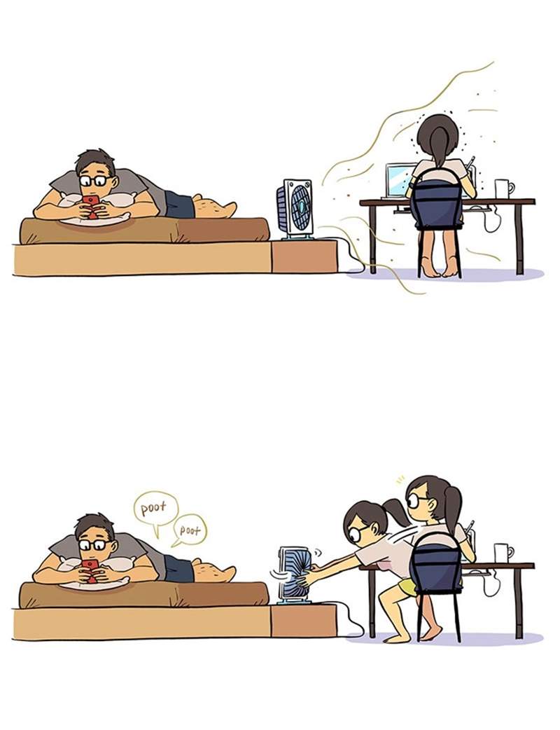 情侣日常《IT男与艺术女》香港艺术家画出可爱日常让插画爆红♥ - 图片14 情侣日常《IT男与艺术女》香港艺术家画出可爱日常让插画爆红♥