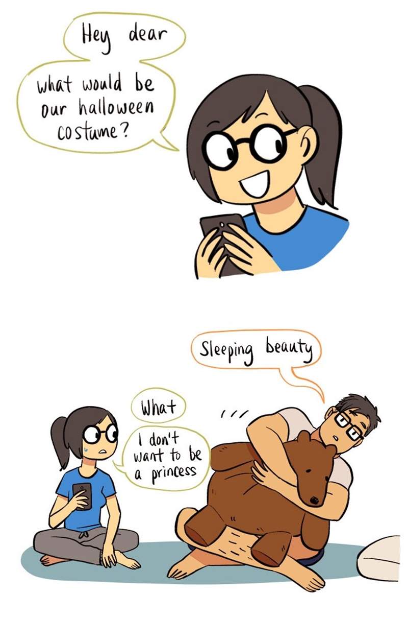 情侣日常《IT男与艺术女》香港艺术家画出可爱日常让插画爆红♥ - 图片23 情侣日常《IT男与艺术女》香港艺术家画出可爱日常让插画爆红♥