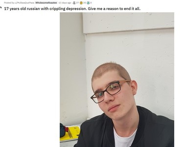 17歲少年發文《酸我 給我結束這一切的動力》結果網友根本下不了手...