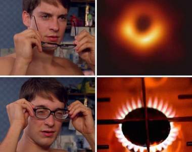 網路話題歪樓不意外《黑洞惡搞照》從網友的反應能發現黑洞真的受歡迎w