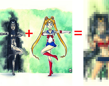 漫畫家創作《角色合體想像圖》是非常健康的合體不要想歪了w