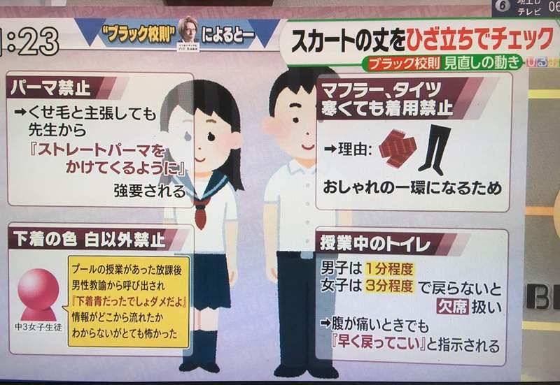 女生內褲白色限定 日本的不合理校規 男生尿尿時間只給1分鐘是要我們用噴的嗎