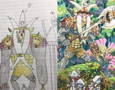 令人驚艷《超強老爸重塑小孩塗鴉》持續畫到現在建構出了不起的世界觀