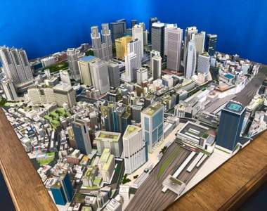 超強手工藝《耗時四年完成的新宿紙模型》完整重現大樓、公園等一景一物真的太強惹