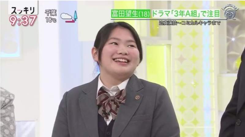 日劇 3年a班 女優為戲增肥15公斤 富田望生 增肥前其實這麼可愛