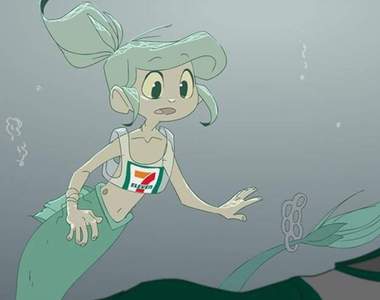 這版美人魚好心痛《The Little Trashmaid》人魚的收藏都是人類的「垃圾」...