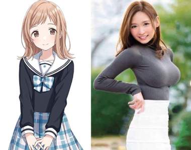 日菜菜彩音與《櫻木真乃的身材比較》F罩杯在視覺上的衝擊力果然很明顯❤