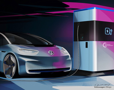 走到哪都能充電 《Volkswagen》推出移動式快速充電站概念
