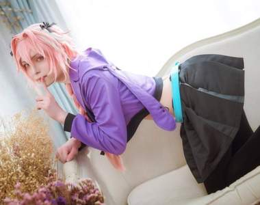 男能可貴《台灣實況主懶貓》cosplay「FGO」偽娘阿斯托爾福,抽卡的極致就是自身成為卡片