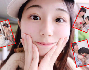 【有片】清純妹子くりえみ《把臉埋進雨宮留菜的歐派裡面》齁~半夜看這個叫我怎麼受得了