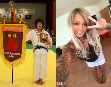 《AV女優的過去與現在》10年前全國冠軍的柔道少女現在變成黑辣妹女優...