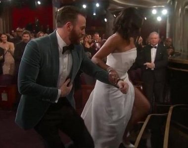 《2019奧斯卡》你可能錯過的細節 包括克里斯伊凡英雄救美的瞬間