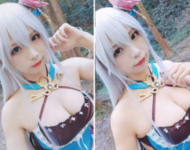 賢兒Sherry《愛琳:末神世界》可愛又性感的白之神愛夏cosplay❤❤❤