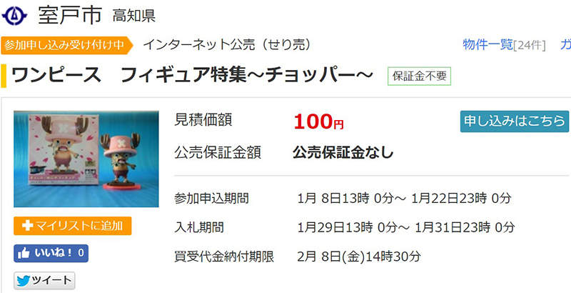 《逛政府拍賣的樂趣》LoveLive宅宅欠稅不繳錢 玩具公仔全被政府賣光光…… - 圖片5