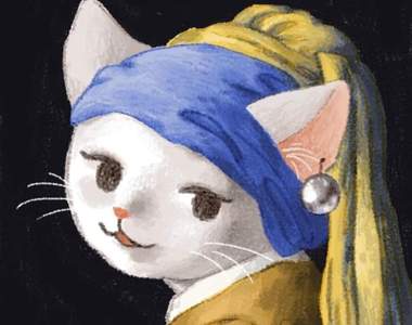 第一幅很好猜《世界名畫貓》喵星人走進名畫的樣子太可愛啦~