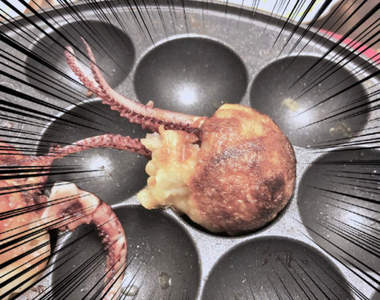 衝擊美食《看起來像章魚燒的魷魚燒》感覺就像是加入了外星生物的素材一樣(汗)
