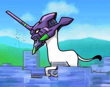 新世紀福音戰士《貓咪大戰爭日版二回合作》喵版殘酷天使的行動綱領歌詞都是喵~超好笑