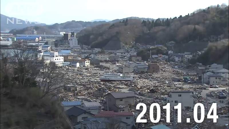 311東日本大震災8週年 災區最新重建影像公開同一個地方經過8年變化超級大