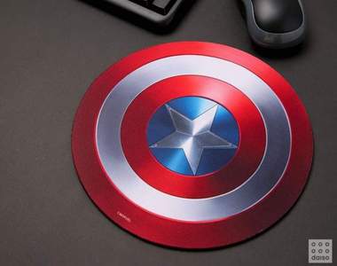 美國隊長盾牌滑鼠墊超讚《大創復仇者聯盟商品》銅板價就能帶復仇者回家唷~