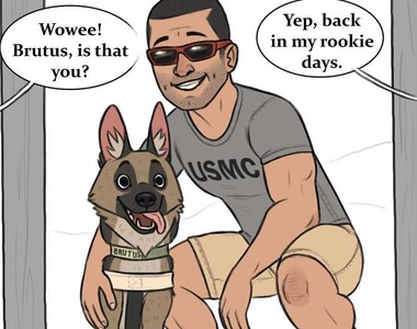 《軍犬與家貓》最新漫畫 這次揭曉了一點點大狗的過去...