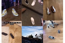 老外間流行起《鞋子擲筊》?推特上大量丟鞋圖片與影片 老外間流行起《鞋子擲筊》?推特上大量丟鞋圖片與影片