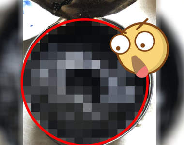 網友開箱《過期五年的鳳梨罐頭》以為是黃色結果打開一片黑超傻眼==
