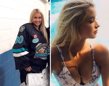 【有片】最性感的曲棍球守門員《Mikayla Demaiter》脫下包緊緊的厚重防具後你就會看見~好身材❤