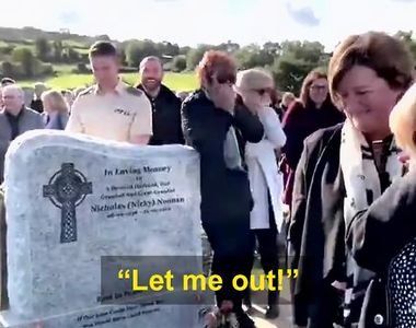 葬禮時棺材傳來敲擊聲「放我出去，有人聽得到嗎？」結果現場所有人都笑了...