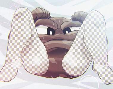 網友惡搞圖《岩手縣小拳石》受過訓練的宅宅會看不見但我們會很專業的畫出來( ̄ー+ ̄)