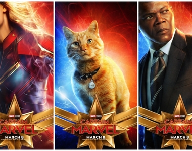 漫威《驚奇隊長》Captain Marvel最新人物海報公開★這裡為什麼會有貓?(=^・ω・^=)??