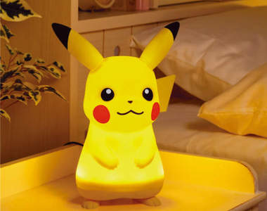 精靈寶可夢《皮卡丘造型觸碰燈》光亮可調還內建語音可愛到讓你天天都好睡