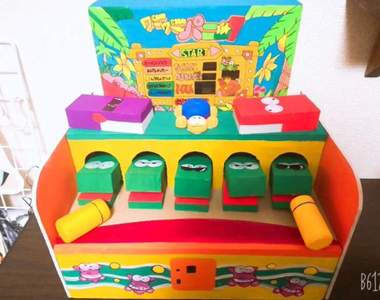 國3女生《用紙箱再現打鱷魚機》連鱷魚嘴能開合的超高完成度