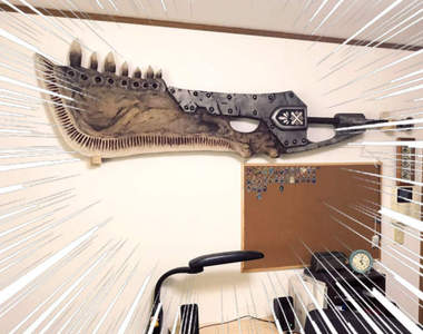 【神】日本猛者製作《大劍大龍顎》身為一位獵人當然要懂得佈置自己的小屋啊