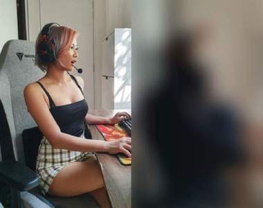 《遊戲女玩家的理想與現實》右邊才是真實的打Game模樣阿~