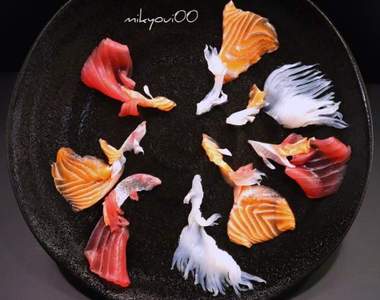 創意來自於育兒《生魚片藝術》為了讓兒子理解料理老爸搖身一變變成美食藝術家