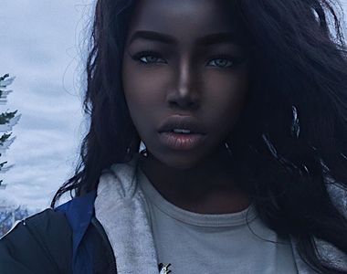 《黑人美少女Lola Chuil》眉清目秀被封為「黑人劉亦菲」