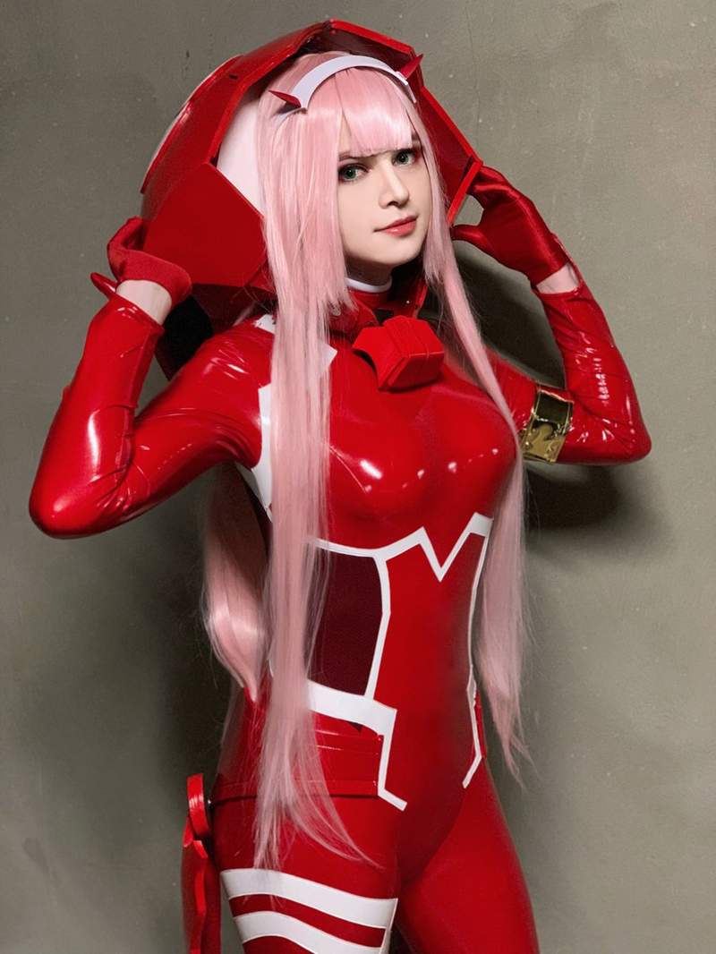 被电竞耽误的Coser《Sneaky》Cosplay「ZERO TWO」美出新高度  - 图片7