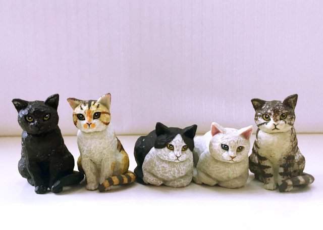 高质感《猫雕刻扭蛋》日本雕刻家「はしもとみお」与「奇谭」合作转蛋 - 图片5 高质感《猫雕刻扭蛋》日本雕刻家「はしもとみお」与「奇谭」合作转蛋