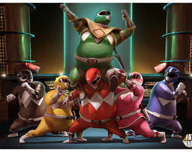 《胖胖海報》各種英雄電影還是動漫人物都變成圓滾滾的啦