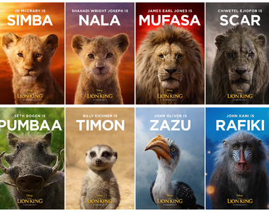 寫實版《獅子王》角色海報公開 有種在看「動物星球頻道」的錯覺w